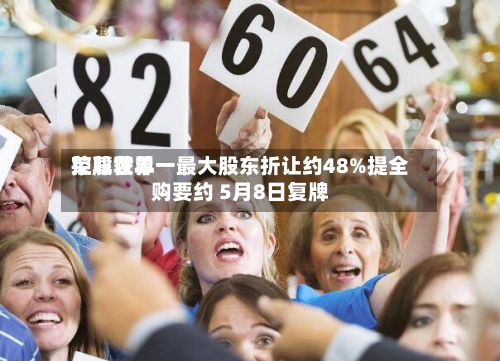 荣尊世界控股获单一最大股东折让约48%提全购要约 5月8日复牌