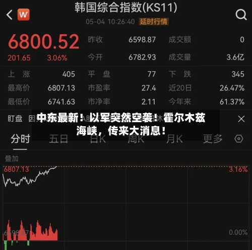 中东最新！以军突然空袭！霍尔木兹海峡，传来大消息！
